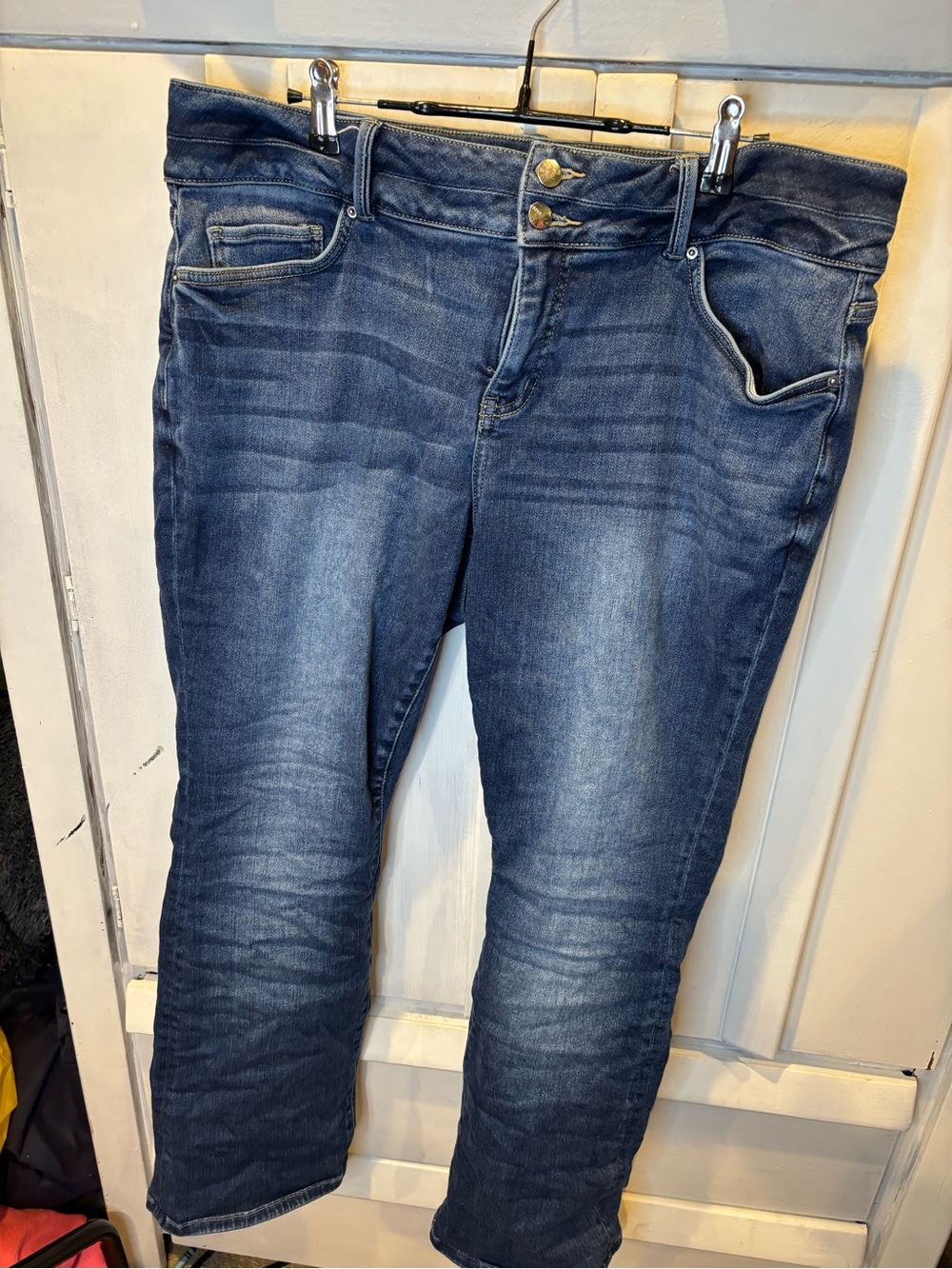 RFM Medium Blue Straight Leg Jeans